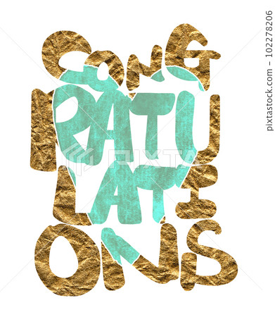 Brush character CONGRATULATIONS (heart) .n Brush character CONGRATULATIONS (heart) .n 102278206