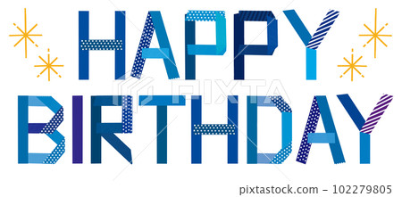 生日快樂藍色 102279805