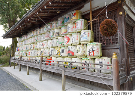 供奉清酒之神的松尾大社(京都市嵐山) 供奉清酒之神的松尾大社(京都市嵐山) 102279879