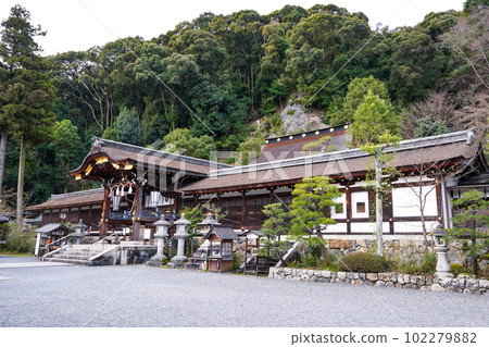 Matsuo Taisha Shrine (Arashiyama, Kyoto City), which enshrines the god of sake 102279882