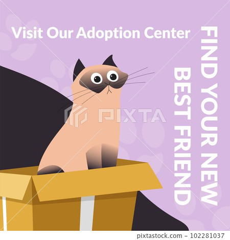 Visit pet adoption center, find new friend vector Visit pet adoption center, find new friend vector 102281037