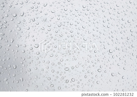 Raindrops on the windshield for background material 102281232