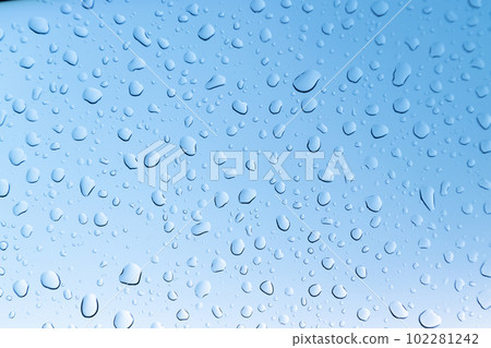 Raindrops on the windshield for background material 102281242