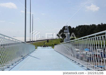 Scenery of Wakasu Seaside Park in Koto Ward, Tokyo Scenery of Wakasu Seaside Park in Koto Ward, Tokyo 102281286