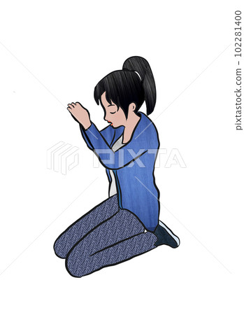 Praying woman Praying woman 102281400