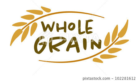 Whole grain product, label or emblem for bakery 102281612