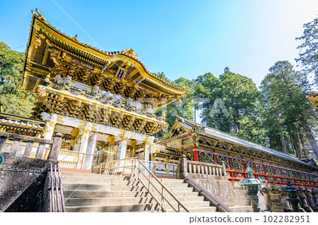 栃木縣日光市春天日光東照宮陽明門 栃木縣日光市春天日光東照宮陽明門 102282951