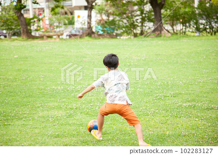 Children playing in the park Children playing in the park 102283127