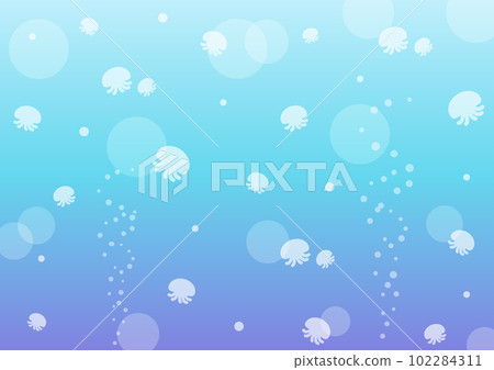 Fantastic jellyfish pattern background material 102284311
