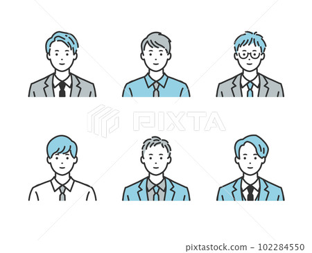 A man in a suit - vector illustration material for business scenes A man in a suit - vector illustration material for business scenes 102284550