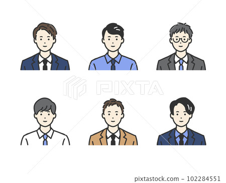 A man in a suit - vector illustration material for business scenes A man in a suit - vector illustration material for business scenes 102284551