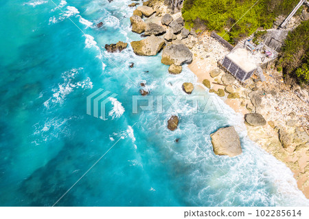 Aerial view of Bingin beach in Bali, Indonesia Aerial view of Bingin beach in Bali, Indonesia 102285614