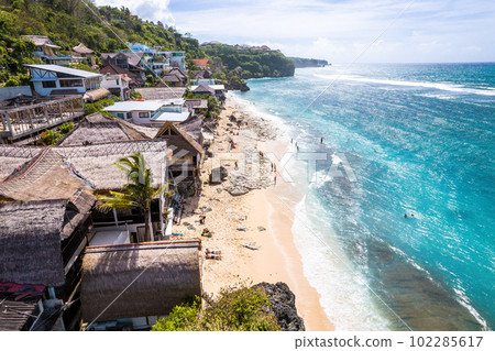 Aerial view of Bingin beach in Bali, Indonesia Aerial view of Bingin beach in Bali, Indonesia 102285617