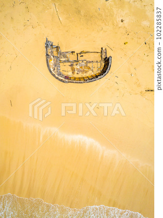 Aerial view of Nunggalan beach in Bali, Indonesia Aerial view of Nunggalan beach in Bali, Indonesia 102285837