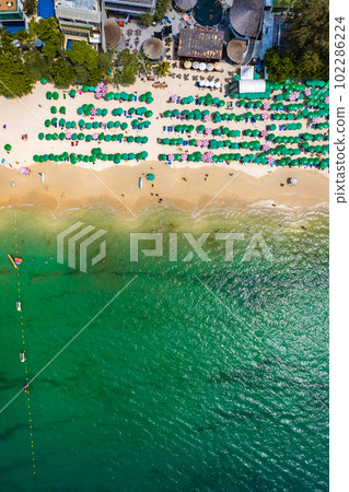 Aerial view of Patong beach, in Phuket, Thailand Aerial view of Patong beach, in Phuket, Thailand 102286224