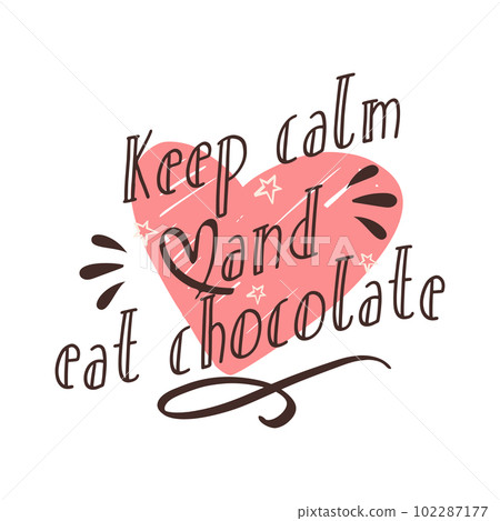 Chocolate lover cute funny quote. Vector. Chocolate lover cute funny quote. Vector. 102287177