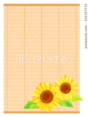 向日葵和盲夏框架 102287519
