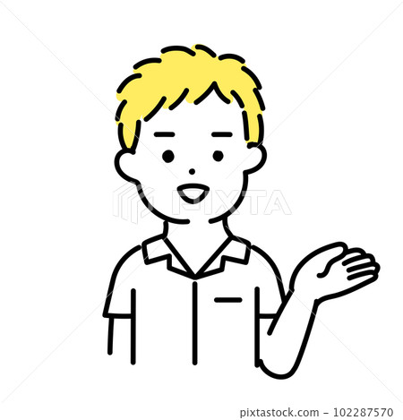 插畫系列可愛的人_男學生_資料 102287570