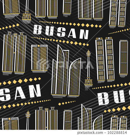 Vector Busan Seamless Pattern 102288814