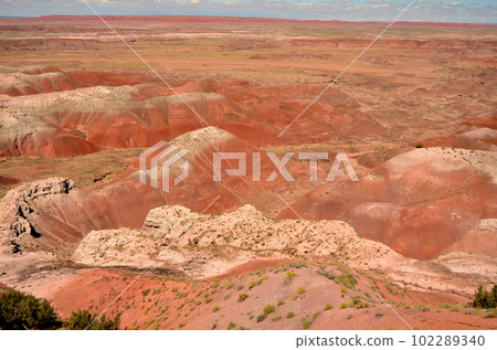 Barren Hostile Landscape Painted Desert Northern Arizona Barren Hostile Landscape Painted Desert Northern Arizona 102289340