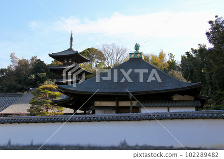 奈良縣葛城市當馬寺的中之坊,其次是東塔 奈良縣葛城市當馬寺的中之坊,其次是東塔 102289482