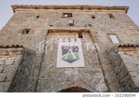 Fortress wall of medieval Akkerman building. Details of citadel in Ukraine Fortress wall of medieval Akkerman building. Details of citadel in Ukraine 102290094
