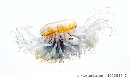 Jellyfish white background Jellyfish white background 102291542