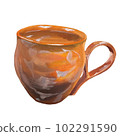 orange ceramic cup 102291590