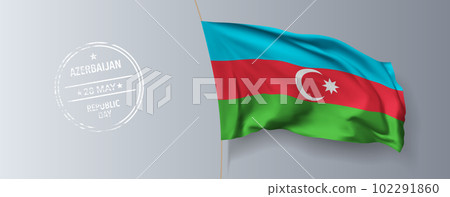 Azerbaijan republic day greeting card, banner with template text vector illustration Azerbaijan republic day greeting card, banner with template text vector illustration 102291860