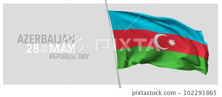 Azerbaijan republic day greeting card, banner with template text vector illustration Azerbaijan republic day greeting card, banner with template text vector illustration 102291865