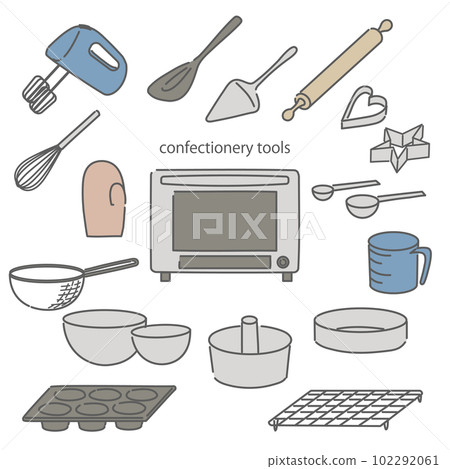 A set of sweets making tools 102292061
