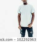 in full growth. portrait of a stylish fashionable guy. 102292963