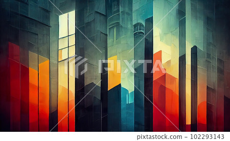 City spires. Urban peaks. A view of the skyline. AI-generated City spires. Urban peaks. A view of the skyline. AI-generated 102293143