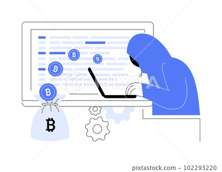 Hidden mining abstract concept vector illustration. 102293220
