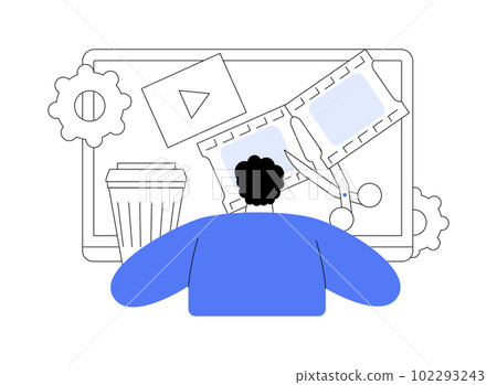 Video design abstract concept vector illustration. 102293243