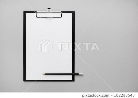 Clipboard, paper, pencil Clipboard, paper, pencil 102293543