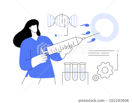 Artificial reproduction abstract concept vector illustration. Artificial reproduction abstract concept vector illustration. 102293606