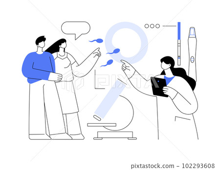 Infertility diagnosis abstract concept vector illustration. Infertility diagnosis abstract concept vector illustration. 102293608