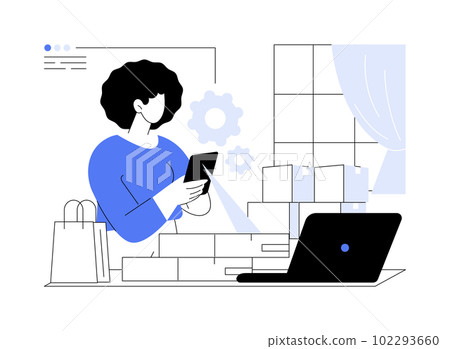 Product shipping abstract concept vector illustration. Product shipping abstract concept vector illustration. 102293660
