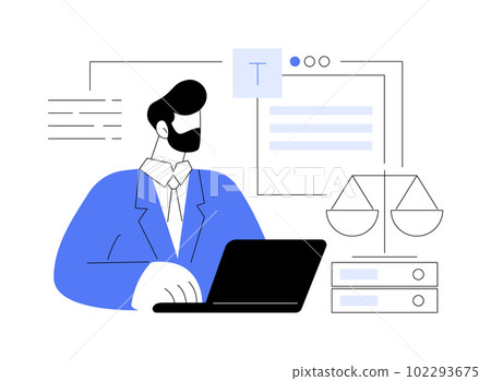 Prepare legal documents abstract concept vector illustration. Prepare legal documents abstract concept vector illustration. 102293675