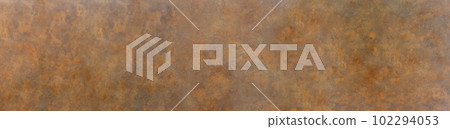 Brown rust patterned wall background for design in your work banner concept. 102294053