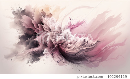 Pastel ink morphing abstract fluid art background 102294119
