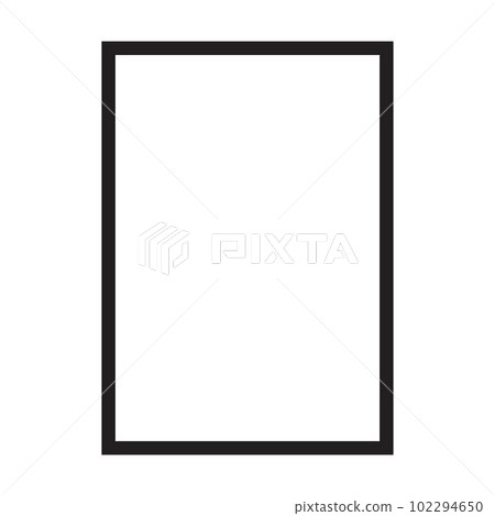 Frame shape icon, vertical rectangle decorative vintage border doodle element for simple banner design in vector illustration Frame shape icon, vertical rectangle decorative vintage border doodle element for simple banner design in vector illustration 102294650