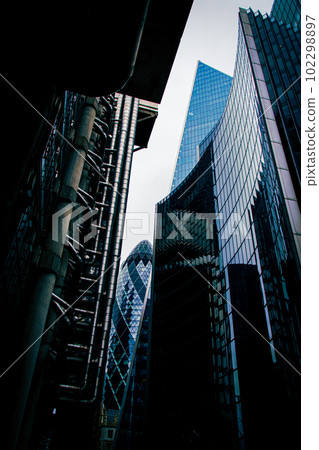 Clean shadows and glass of buildings Clean shadows and glass of buildings 102298897