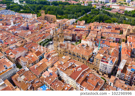 Aerial view of Logrono cityscape, Spain Aerial view of Logrono cityscape, Spain 102298996