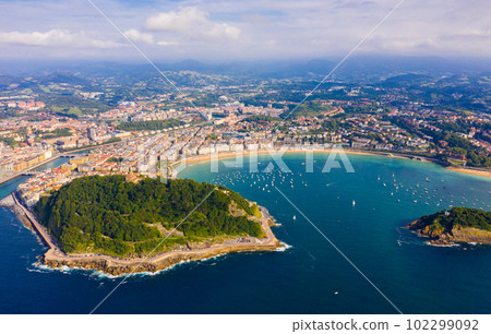 Aerial view of San Sebastian, Spain Aerial view of San Sebastian, Spain 102299092