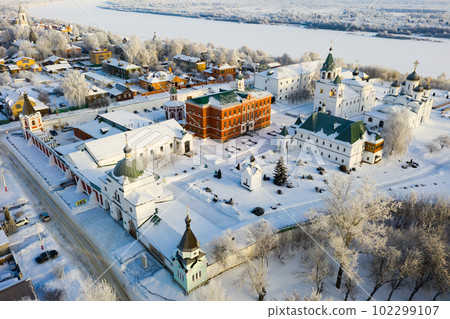 View of Spaso-Preobrazhensky monastery winter in Murom. 102299107