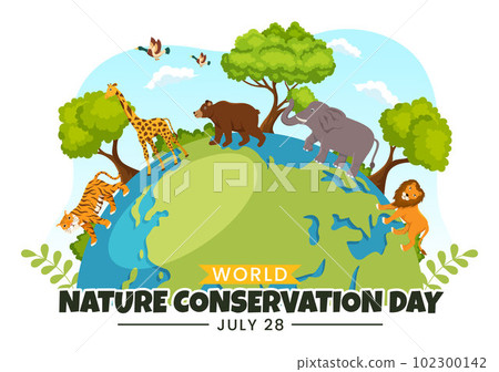 World Nature Conservation Day Vector Illustration with World Map, Tree and Eco Friendly Ecology in Flat Cartoon Hand Drawn Landing Page Templates World Nature Conservation Day Vector Illustration with World Map, Tree and Eco Friendly Ecology in Flat Cartoon Hand Drawn Landing Page Templates 102300142