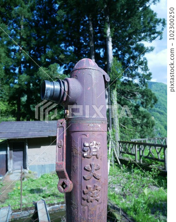 A fire hydrant in Gokayama Ainokura Village (Toyama Prefecture) 102300250