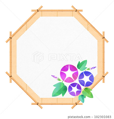 牽牛花八角框盲夏框 102301083